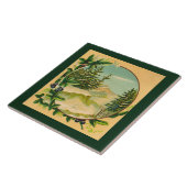 De rustieke Scène van de Berg Tegeltje (Zijkant)