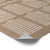 De Rustieke Touw Boog Bruiloft Collectie Poster (Hoek)
