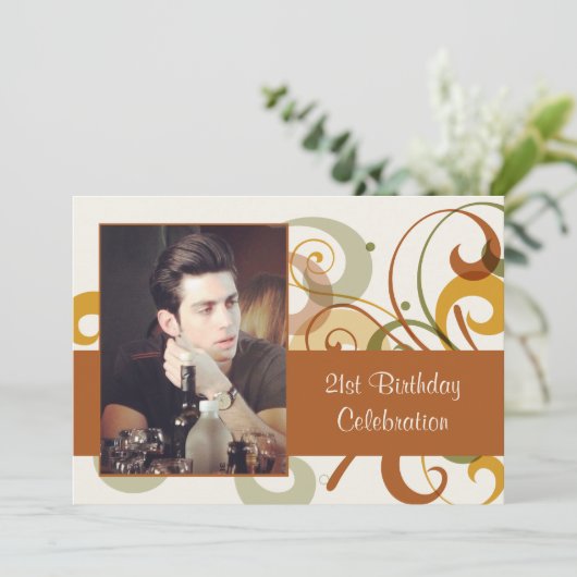 De rustieke Uitnodiging van de Foto van (Staand voorkant)