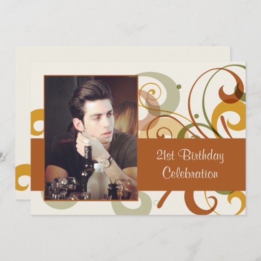 De rustieke Uitnodiging van de Foto van (Voorkant / Achterkant)