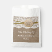De Rustieke Zanddollar Strand Bruiloft Collectie Bedankzakje (Voorkant)