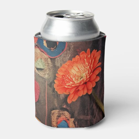 De rustieke Zinnia Koelbox Blikjeskoeler (Blikje Voorkant)