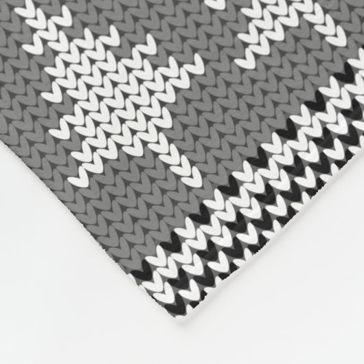 De rustieke Zwarte Familienaam van het Patroon van Fleece Deken (Hoek)