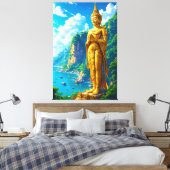 De rustige beschermer canvas afdruk (Insitu (Slaapkamer))