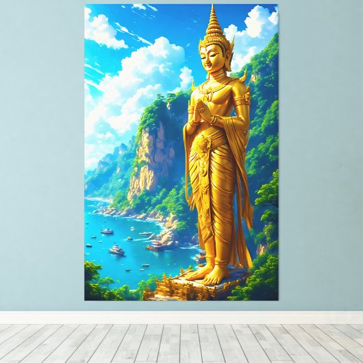 De rustige beschermer canvas afdruk (Insitu (Houten vloer))