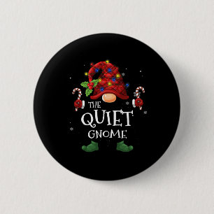 De rustige gnoom buffel geruite kerstboom licht ronde button 5,7 cm