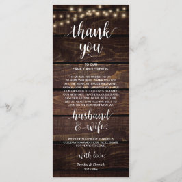 De rustige lichten van het Koord, Plaats die Dank  Programmakaart