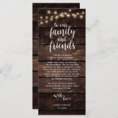 De rustige lichten van het Koord, Plaats die Dank  Programmakaart (Voorkant / Achterkant)