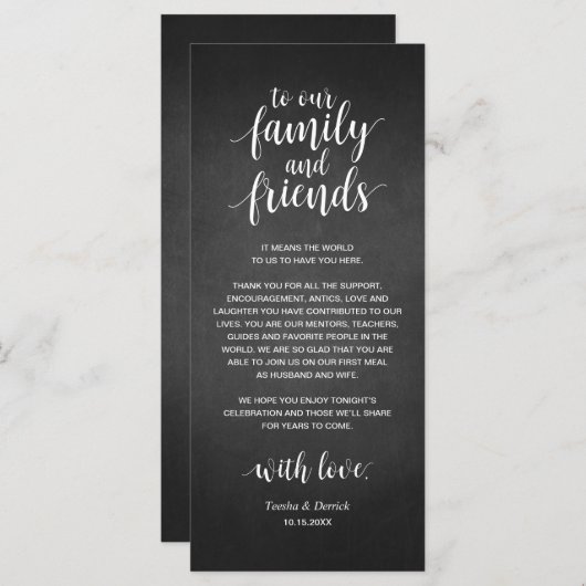 De rustige lichten van het Koord, Plaats die Dank Programmakaart (Voorkant / Achterkant)