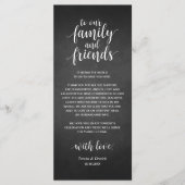 De rustige lichten van het Koord, Plaats die Dank Programmakaart (Voorkant)