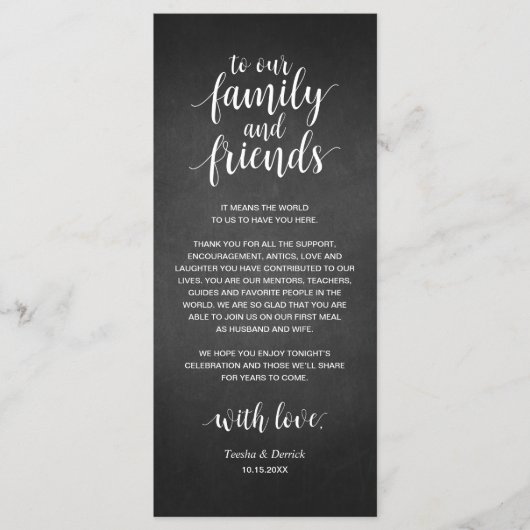 De rustige lichten van het Koord, Plaats die Dank Programmakaart (Voorkant)