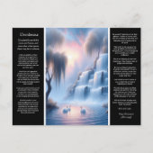 De rustige pasteltinten van Desiderata Waterfall Briefkaart (Voorkant)