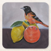 De rustige pose van de Oriole geschilderd door Alf Kartonnen Onderzetters (Voorkant)