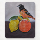 De rustige pose van de Oriole geschilderd door Alf Muismat (Voorkant)