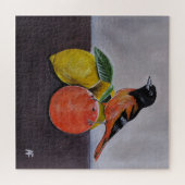 De rustige pose van de Oriole Schilderij van Alfre Legpuzzel (Horizontaal)