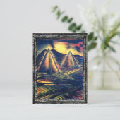 De rustplaats, piramiden briefkaart (Staand voorkant)