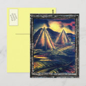 De rustplaats, piramiden briefkaart (Voorkant / Achterkant)