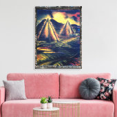De rustplaats, piramiden canvas afdruk (Insitu (Woonkamer))