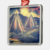 De rustplaats, piramiden metalen ornament (Links)