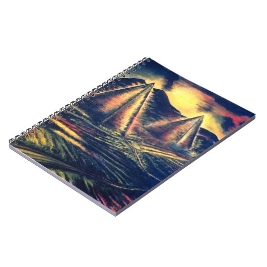 De rustplaats, piramiden notitieboek (Linkerzijde)