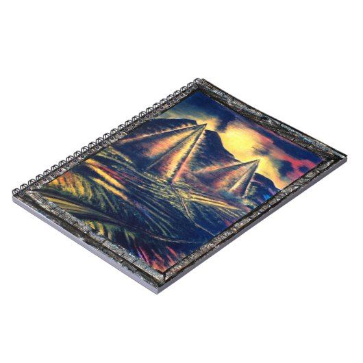 De rustplaats, piramiden notitieboek (Linkerzijde)