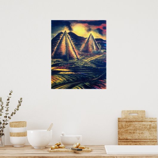 De rustplaats" Pyramiden Poster (Keuken)