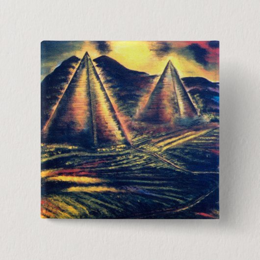 De rustplaats vierkante button 5,1 cm (Voorkant)