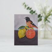 De rustpositie van de Oriole Schilderij van Alfred Briefkaart (Staand voorkant)