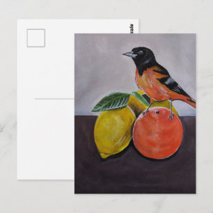 De rustpositie van de Oriole Schilderij van Alfred Briefkaart