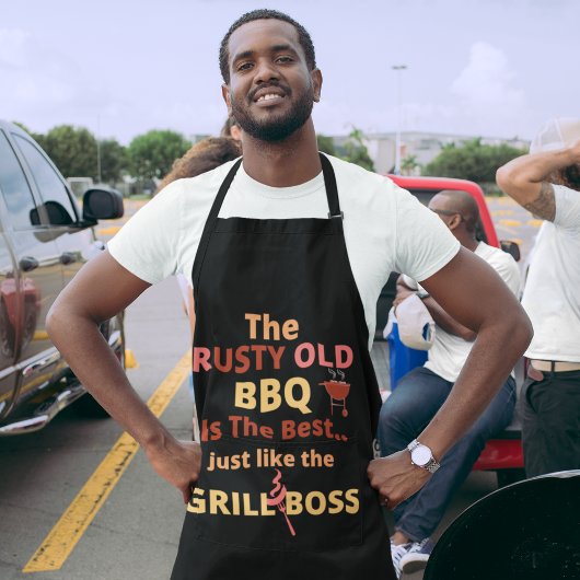 De Rusty Old Barbecue is de beste Schort