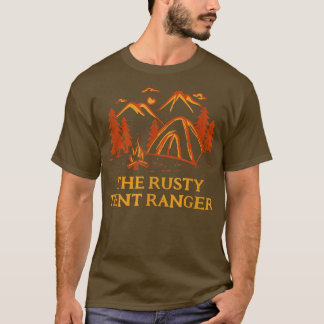 De Rusty Tent Ranger Camping Friends Camper Buddy T-shirt