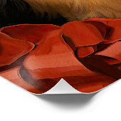 De ruwe Collie Hond 003 - Odessa Leyendecker Perfect Poster (Hoek)