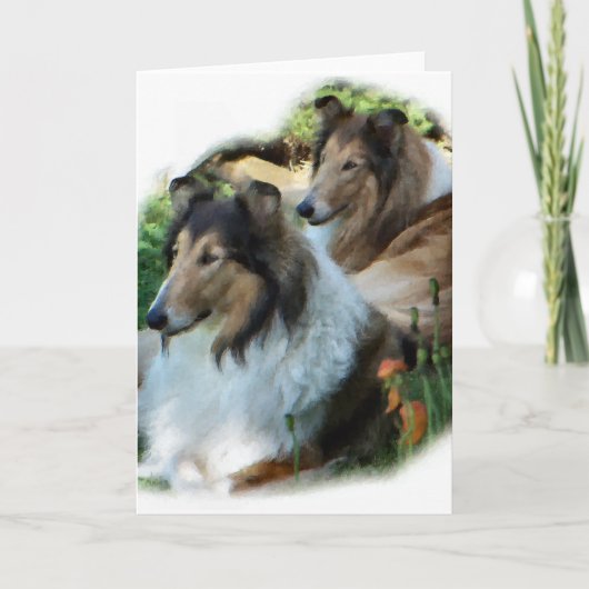 De ruwe Giften van de Kunst van de Collie Kaart (Voorkant)