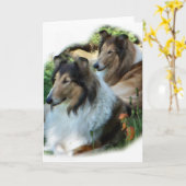 De ruwe Giften van de Kunst van de Collie Kaart (Gele Bloem)