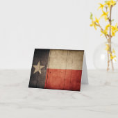 De ruwe Houten Vlag van Texas Kaart (Gele Bloem)