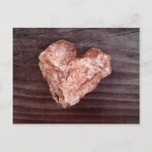 De ruwe Natuurlijke Rots van het Hart - Briefkaart (Voorkant)