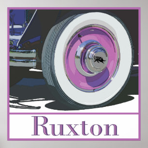 De Ruxton Wheel Study Poster