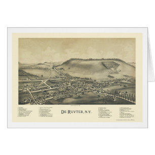 De Ruyter, NY Panoramic Map - 1892