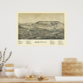 De Ruyter, NY Panoramic Map - 1892 Poster (Keuken)