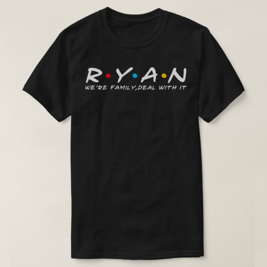 De Ryan familie Ryan achternaam Ryan achternaam T-shirt (Design voorkant)