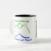 De S&B Hoefijzer Bend Mok met Logo (Voorkant links)