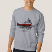 De S.S. Edmund Fitzgerald ~ "The Mighty FITZ" Trui (Voorkant)