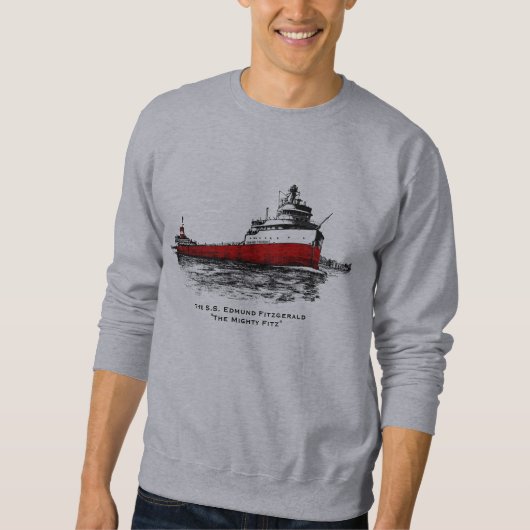 De S.S. Edmund Fitzgerald ~ "The Mighty FITZ" Trui (Voorkant)