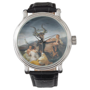 De Sabbat van de getuigen Francisco Goya Horloge