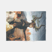 De Sabbat van heksen Francisco Goya Fleece Deken (Voorkant (Horizontaal))