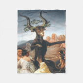 De Sabbat van heksen Francisco Goya Fleece Deken (Voorkant)