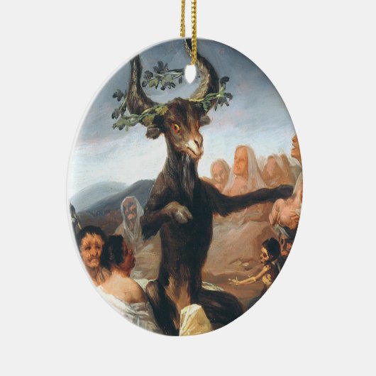 De Sabbat van heksen Francisco Goya Keramisch Ornament (Rechts)