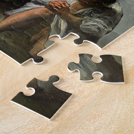 De Sabbat van heksen Francisco Goya Legpuzzel (Zijkant)