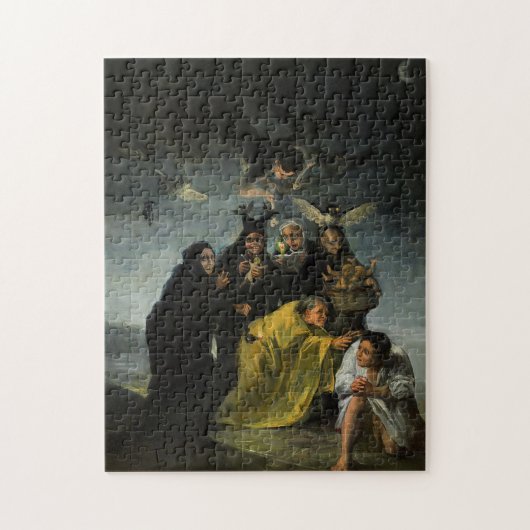 De Sabbat van heksen Francisco Goya Legpuzzel (Verticaal)