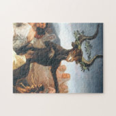 De Sabbat van heksen Francisco Goya Legpuzzel (Horizontaal)
